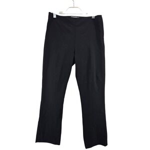 MM.LaFleur Foster Pant Black Italian Cotton Blend Side Zip Trousers Womens 14